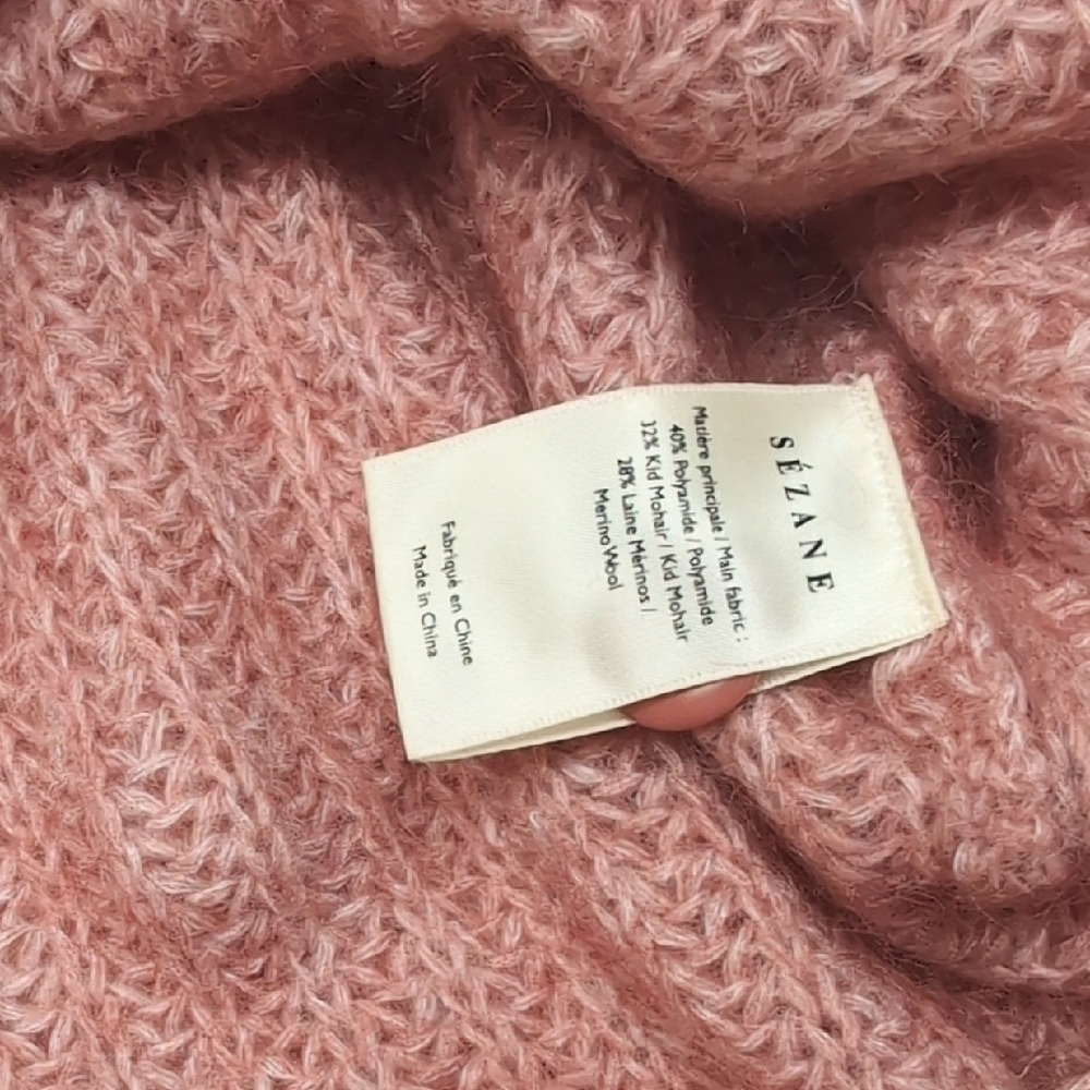 Sezane Achille Dusty Rose Cardigan - Picture 8 of 8
